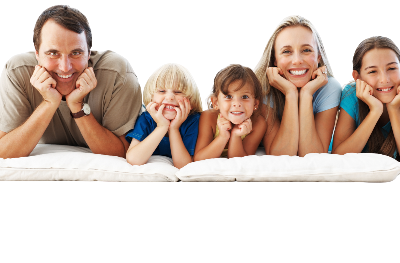 Smiling family